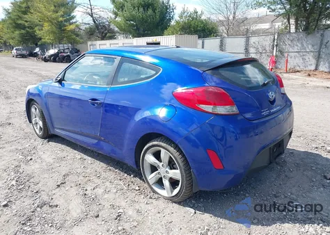 2012 Hyundai Veloster Base W/Black из США, поврежденный, VIN KMHTC6AD3CU036217